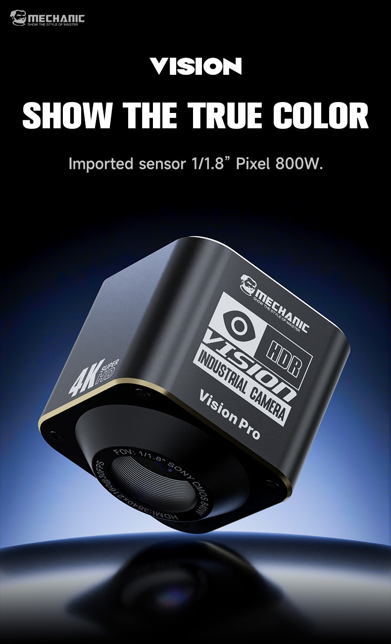 4K Microscope Camera Sony Sensor - Mecânico visão pro imx678 sony sensor