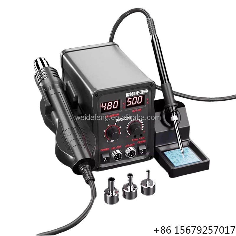 Estação de Retrabalho Elétrica - 2 In 1 Soldering Rework Station 750W avaliação e preço