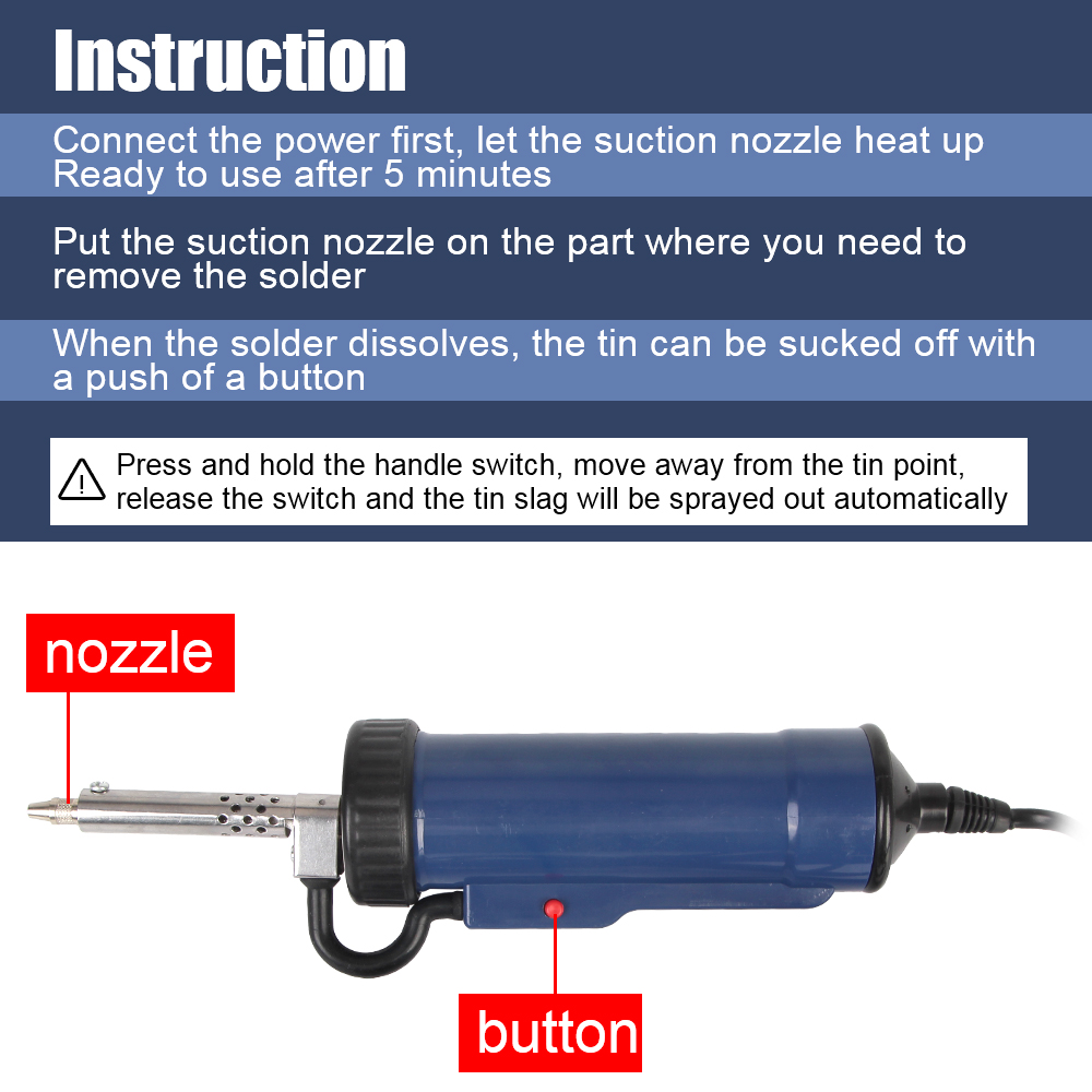 Nova máquina de desoldagem rem - Desoldering Pump Electric Vacuum Station avaliação e preço